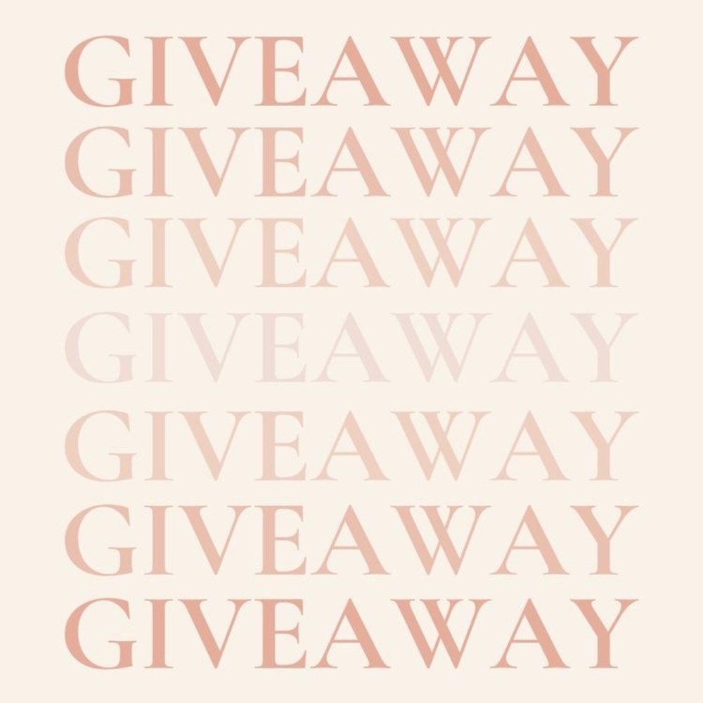 Give away! When our followers reach 1K we will be doing a giveaway!